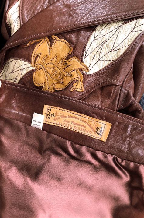 c.1973 East West Musical Instruments Co. 'Del Rose' Leather Jacket